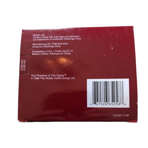 Carlton Cards Heirloom Collection The Phantom‎ of the Opera 2006, RARE, N… - Picture 7 of 8